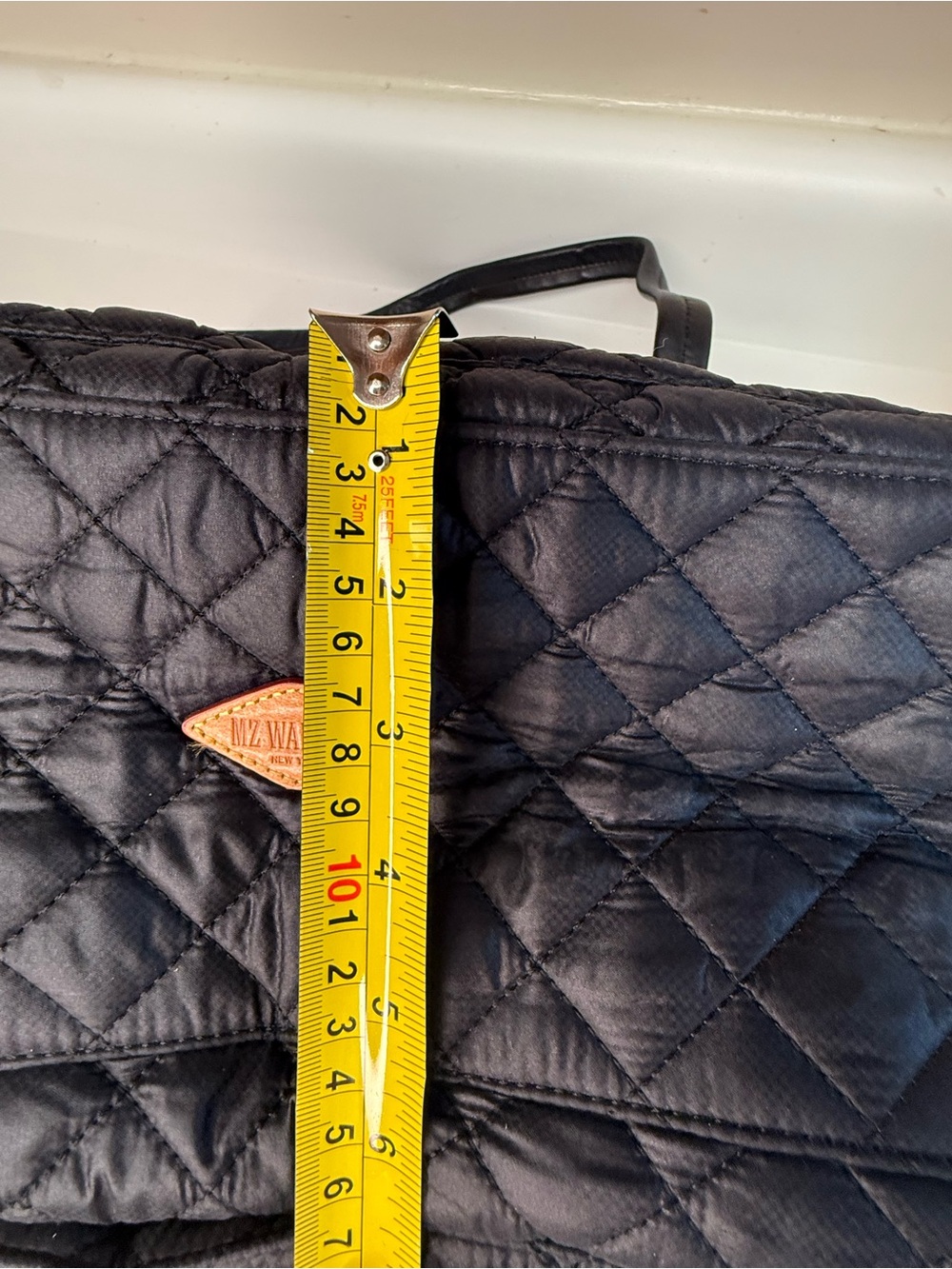 MZ Wallace Crosby Travel Duffel in Black with Gold Hardware - Picture 13 of 13